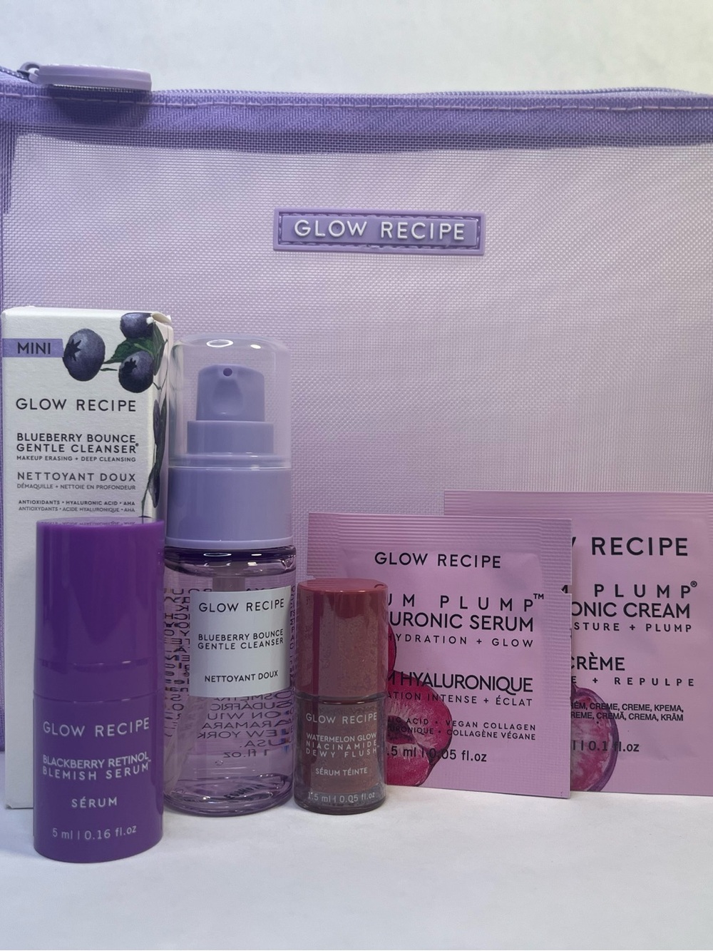 Glow Recipe Purple Travel & Trial Skincare Bundle